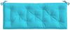 vidaXL Gartenbank-Auflagen, 2 Stk., Polyester, Türkis, 120 x 50 x 7 cm Bild 5
