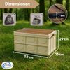 Coemo Faltbare Camping Box Klappbox Transportkiste Weiß Bild 5
