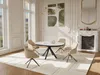 Vente-unique - ZALYRA Esstisch KeramikHolz, Platte Weiß - B 120 cm x H 76 cm x L 120 cm160 cm Bild 2