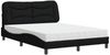 vidaXL Bett mit Matratze "Hvar" Schwarz 120x200 cm Stoff 3208522 Bild 2