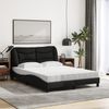 vidaXL Bett mit Matratze "Hvar" Schwarz 120x200 cm Stoff 3208522 Bild 3
