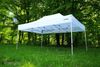 Aluminium-Promozelt 4×4 m ALU EXCLUSIVE – 3 Wände, HEX 45 mm - mit 3 Wänden - Rot Bild 4