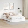 vidaXL Ottoman-Bett ohne Matratze Weiß 140x190 cm Kunstleder 3310800 Bild 3