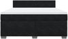 vidaXL Boxspringbett mit Matratze Schwarz 180x200 cm Samt 3286374 Bild 4