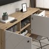 Lowboard Nizza Artisan-Eiche 150.2 x 60.2 cm mit 3 Schubladen & 2 Türen Vicco Bild 2