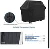 LuxusKollektion Grillabdeckhaube Grill Abdeckhaube 210D Oxford Gasgrill 147 x 61 x 122 cm Schwarz Bild 3