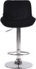 2er Set Barhocker Lentini, drehbar, Schwarz, Chrom, Samt Bild 3