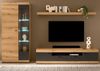 Wohnwand Assina in Eiche und grau 300x201 cm Bild 2
