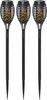 LED Solar-Fackeln ,Flame Mini', 3er Set Dämmerungssensor, Flammen-Effekt, H 40 cm Bild 4