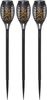 LED Solar-Fackeln ,Flame Mini', 3er Set Dämmerungssensor, Flammen-Effekt, H 40 cm Bild 5