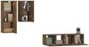 4-tlg. TV-Schrank-Set Räuchereiche Holzwerkstoff [3120314] Bild 4