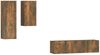 4-tlg. TV-Schrank-Set Räuchereiche Holzwerkstoff [3120314] Bild 2