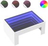 vidaXL Couchtisch mit Infinity-LED Weiß 70x50x30 cm 847609 Bild 2