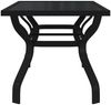 vidaXL Gartentisch Schwarz 180x80x70 cm Stahl und Glas 318769 Bild 4