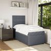 vidaXL Boxspringbett mit Matratze Dunkelgrau 80x200 cm Samt 3294491 Bild 5
