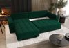 Ecksofa Schlafsofa CAMILA Stoff Monolith Grün Ottomane Links Bild 3