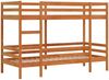 vidaXL Etagenbett Wachsbraun 90x190 cm Massivholz Kiefer 3284223 Bild 3