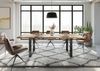 Baumtisch Mango 240x100x76 natur lackiert / Epoxid schwarz, U-Beine anthrazit glänzend EPOXY Bild 4
