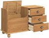 vidaXL Sitzbank mit Stauraum mit Speicher ASKIM Braun 100 x 39 x 62 cm 4105439 Bild 5