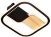 Novel 'MEMPHIS' LED-Deckenleuchte, Holz schwarz, 30 x 6 x 30 cm, mit Kiefer-Echtholz-Element Bild 1