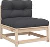 vidaXL 7-tlg. Garten-Sofagarnitur mit Kissen Massivholz Kiefer 3299493 Bild 4