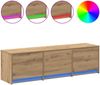 vidaXL TV-Schränk mit LED Artisan-Eiche 140 x 34 x 40 cm Holzwerkstoff 8006557 Bild 4