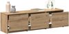 vidaXL TV-Schränk mit LED Artisan-Eiche 140 x 34 x 40 cm Holzwerkstoff 8006557 Bild 3