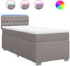 vidaXL Boxspringbett mit Matratze Taupe 90x200 cm Stoff 3288082 Bild 2