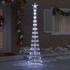 vidaXL LED-Weihnachtsbaum mit 290 LEDs Kaltweiß 250 cm Metall 42018776 Bild 3