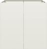 vidaXL Pflanzgefäß Weiß 80x80x80 cm Stahl 860781 Bild 4