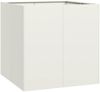 vidaXL Pflanzgefäß Weiß 80x80x80 cm Stahl 860781 Bild 2