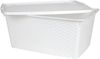 Aufbewahrungsbox 40 L Rattanoptik Dekobox Aufbewahrungskiste Allzweckbox Kiste Bild 3
