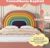 Polsterbett, Doppelbett mit Lattenrost, 140x200 cm, Kopfteil höhenverstellbar, Samt Bild 4