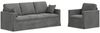 vidaXL Sofa Set 2 pcs Dunkelgrau 198 x 78 x 80 cm Samt 3407596 Bild 2