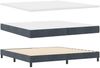 vidaXL Boxspringbett mit Kopfteil Dunkelgrau 200 x 200 cm Samt 3340407 Bild 4