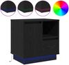vidaXL Nachttisch Schwarz Eichen-Optik 50 x 34,5 x 50 cm Holzwerkstoff 869580 Bild 2