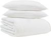 vidaXL Winterbettdecke mit Kissen 3 pcs Weiß Daunenfeder 3376897 Bild 2