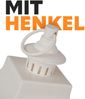 Laterne Windlicht ( 71cm ) mit 3 flackernden LED-Kerzen, Batteriebetrieben, Innenbereich - Dekorative Lampe mit brennenden Docht Effekt Bild 3