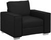 vidaXL Sofa-Sessel Schwarz 100 cm Kunstleder 4105044 Bild 2