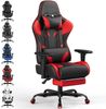 HOMALL Gaming-Stuhl Verstellbare Armlehnen,Kopfstütze,Lendenkissen,Fußstütze,Gaming Stuhl (Verstellbare Armlehnen, großzügig dimensioniertes Sitzkissen, ergonomisch geformte, bequeme Rückenlehne), Ergonomischer Bürostuhl,Kopfstütze und Lendenstütze Bild 4