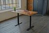 KAWOLA Schreibtisch LORA elektrisch höhenverstellbarer Schreibtisch 140x85cm mit Baumkante massiv Bild 2