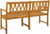 vidaXL Bank Outdoor Natur 150 x 55,5 x 90 cm Massivholz Akazie 42028083 Bild 5
