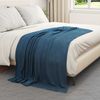 vidaXL Überwurfdecke Marineblau 170 x 130 cm Fleece 42017021 Bild 3