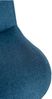 CLP 2er Set Barhocker Solon Schwarz höhenverstellbar und drehbar mit Rückenlehne,blau Stoff Bild 5