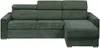 Vente-unique - VIZIR Sofa SamtStoff Grün - B 223 cm152 cm x H 110 cm95 cm x L 302 cm Bild 3