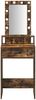 vidaXL Schminktisch mit Speicher Braun 50 x 41 x 140 cm Holzwerkstoff 865158 Bild 5