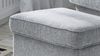 Hocker OMADO Polsterhocker Sitzhocker Stoff grau 63 cm Bild 4