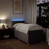 vidaXL Boxspringbett mit Matratze Taupe 90x200 cm Stoff 3288867 Bild 5