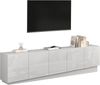 OTTO home Lowboard VELA, Höhe 60 cm, Breite 225 cm,Design mit schrägen Türen (1 St), Made in Italy, Hochglanz lackierte Fronten, TV-Board, TV-Kommode Bild 4
