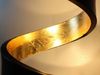 Ausgefallene LED Tischleuchte HELIX Schwarz / Gold groß, Höhe 66cm Bild 5